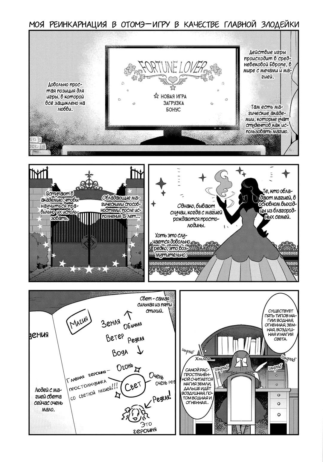 Манга Моя реинкарнация в отомэ-игре в качестве главной злодейки - Глава 1 Страница 19