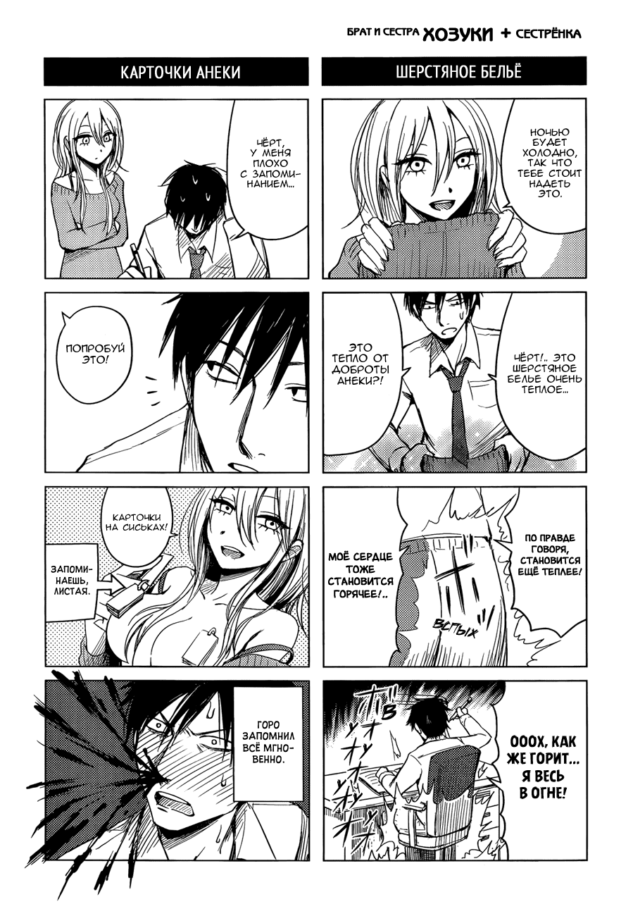 Манга Ходзуки-сан и его младшая сестрёнка Анэки - Глава 1 Страница 11