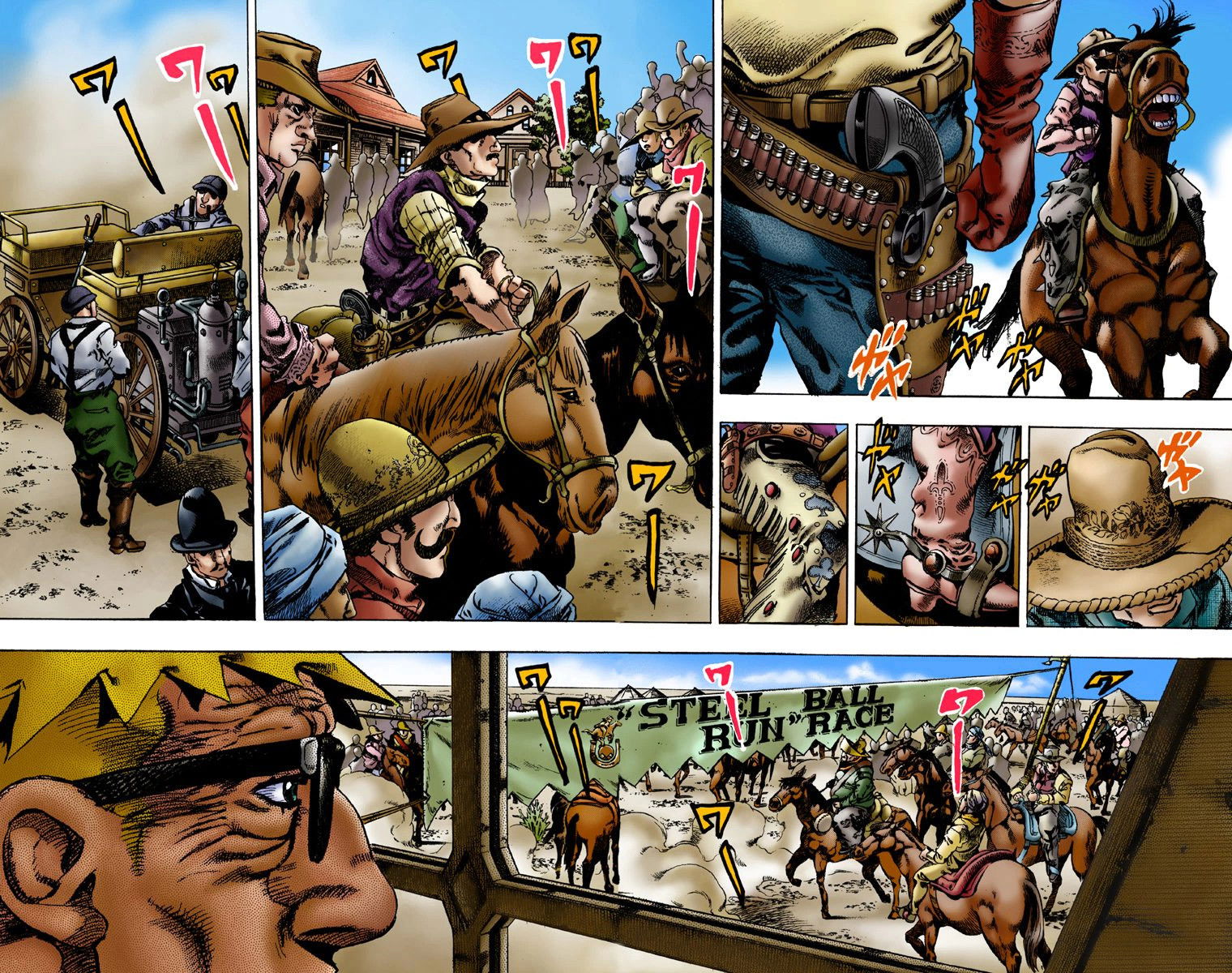 Манга Невероятные Приключения ДжоДжо Часть 7: Steel Ball Run (Цветная версия) - Глава 1 Страница 26