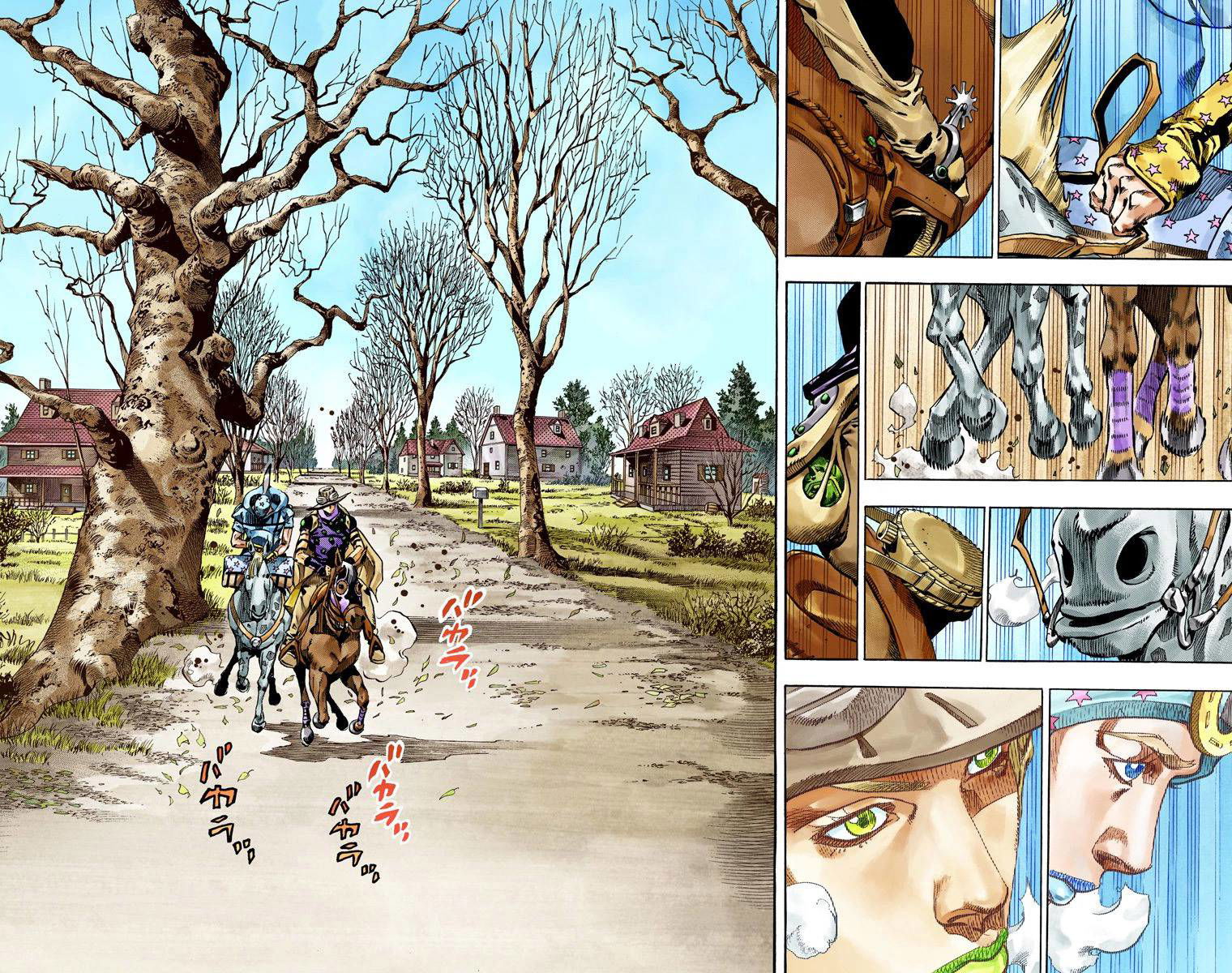 Манга Невероятные Приключения ДжоДжо Часть 7: Steel Ball Run (Цветная версия) - Глава 60 Страница 4