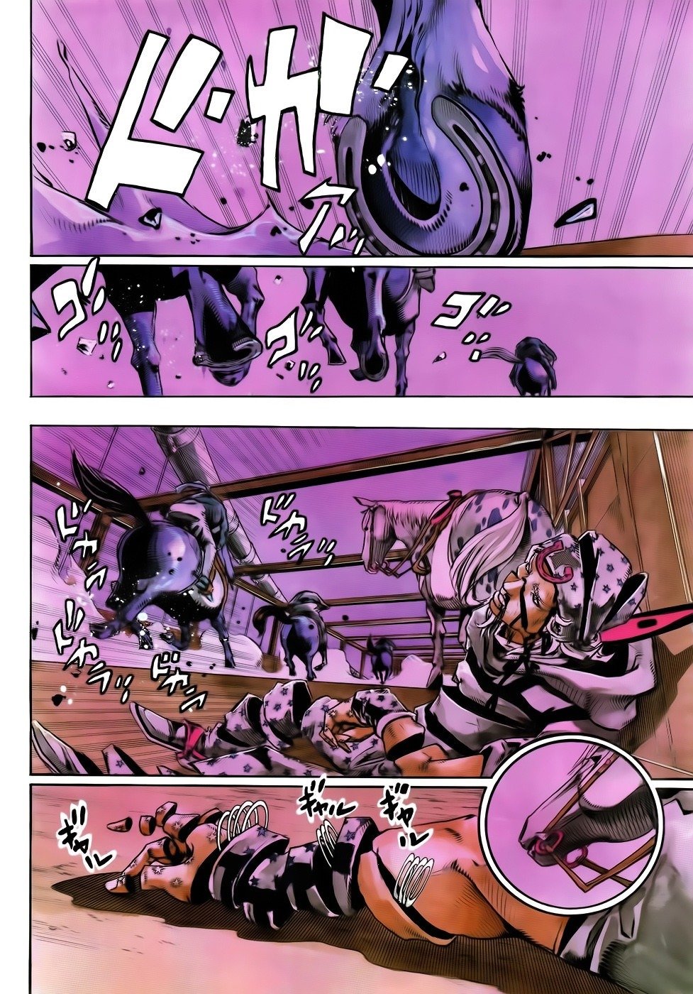 Манга Невероятные Приключения ДжоДжо Часть 7: Steel Ball Run (Цветная версия) - Глава 95 Страница 4