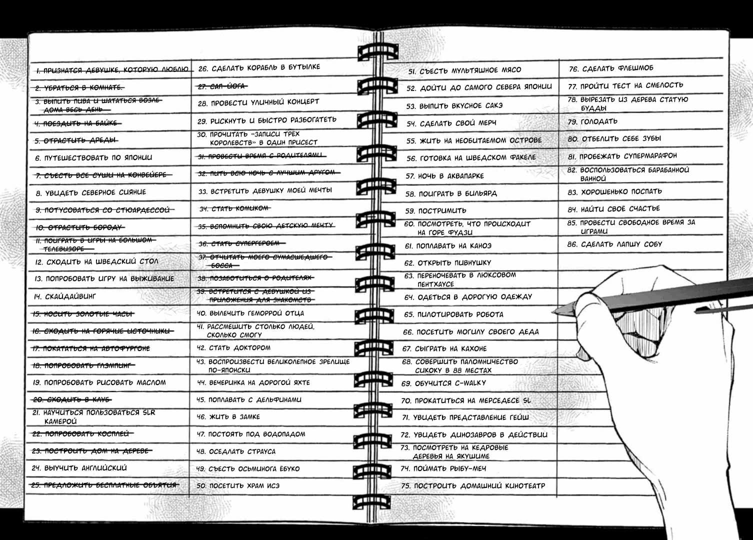 Манга Зомбиапокалипсис и список из 100 дел, что я выполню перед смертью - Глава 3 Страница 26